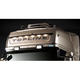 Belysning för takskylt